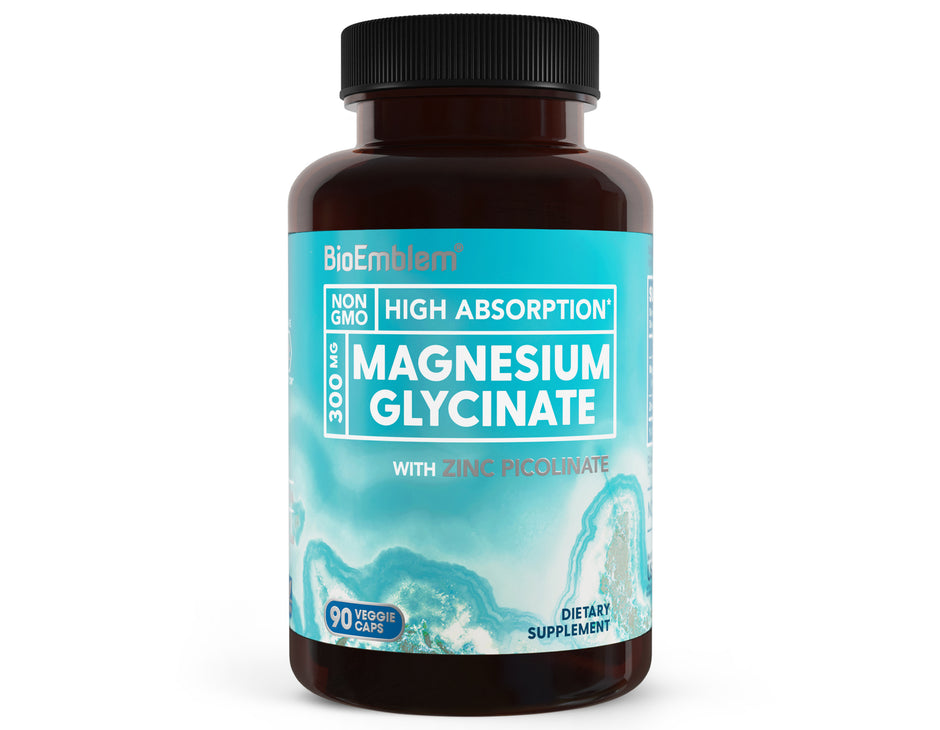 BioEmblem Magnesium Glycinate, Turmeric Curcumin, Malate, & Citrate ...